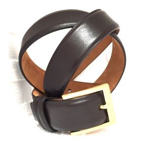W Kleinberg Brown Leather Sz 36  Belt Made in USA